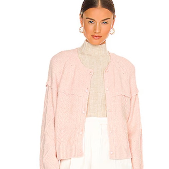 NWT Central Park West Riley Women's Soft Peach Cardigan - Picture 9 of 9